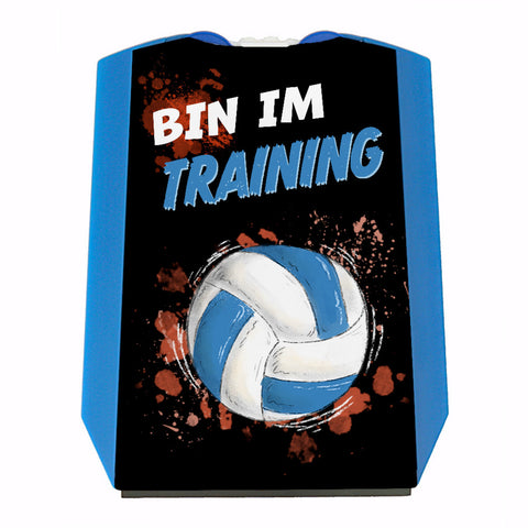 Bin im Training Volleyball Parkscheibe mit 2 Einkaufswagenchips