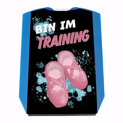 Bin im Training Ballettschuhe Parkscheibe mit 2 Einkaufswagenchips