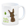 Frohe Ostern Kaffeebecher mit Osterhase und Osterei