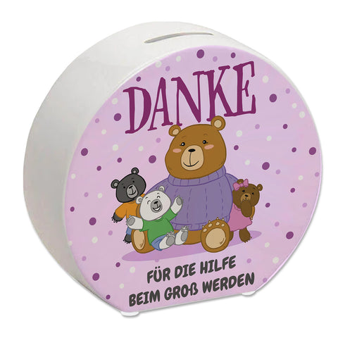 Danke Spardose für Erzieherinnen mit süßen Bären
