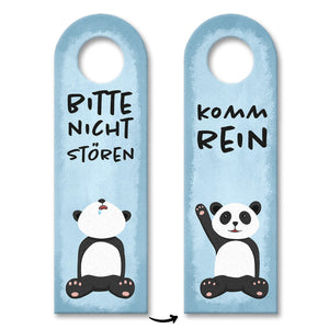 Bitte nicht stören Türhänger aus Filz mit niedlichem Panda