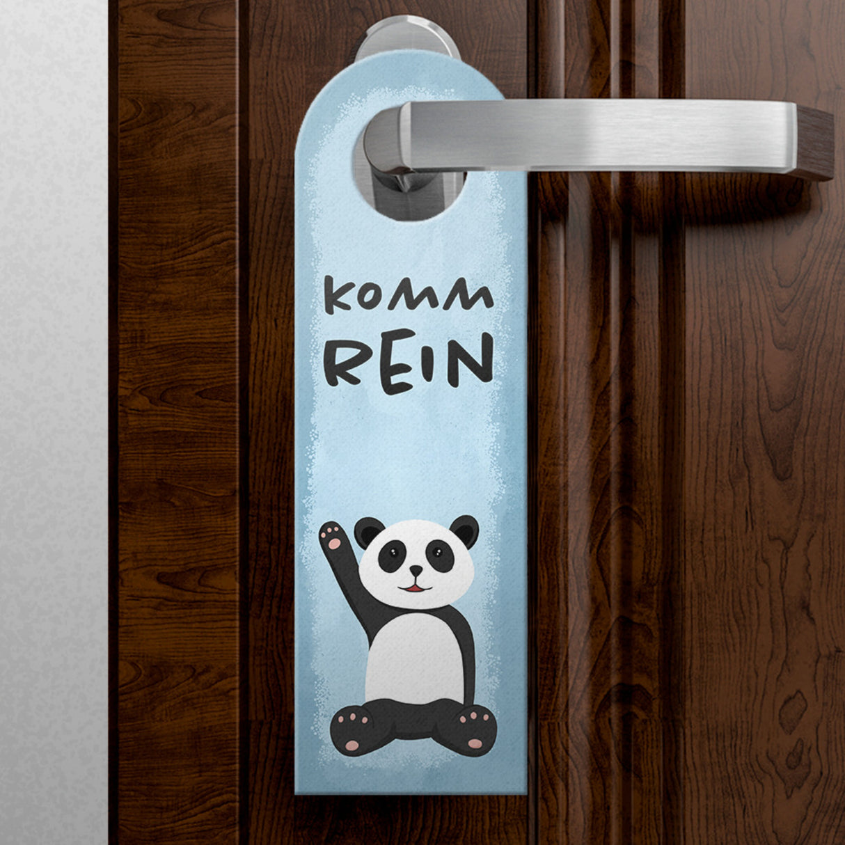 Bitte nicht stören Türhänger aus Filz mit niedlichem Panda