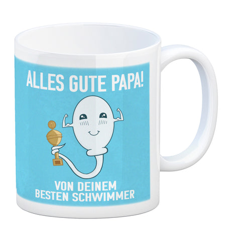 Alles gute Papa von {deinem besten Schwimmer} Kaffeebecher zum Vatertag