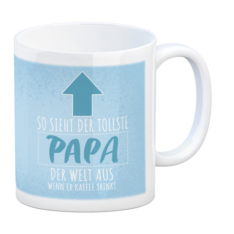 So sieht der tollste Papa der Welt aus wenn er Kaffee trinkt Kaffeebecher