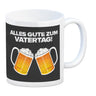 Alles gute zum Vatertag Kaffeebecher mit prostenden Bierkrügen