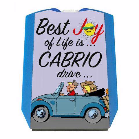 Best Joy of Life is Cabrio drive Parkscheibe in lila mit 2 Einkaufswagenchips