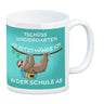 Tschüss Kindergarten... Faultier Kaffeebecher für die Einschulung