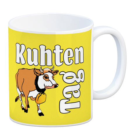Kuhten Tag Kaffeebecher mit Kuh zum Thema Bauernhof