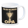 Für den weltbesten Opa Kaffeebecher mit Pokal