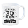 Kaffeebecher für den 30. Geburtstag mit Motiv: Erfahrung