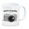 Capture everything Kaffeebecher mit Kamera Motiv für Fotografen