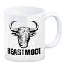 Beastmode Fitness Kaffeebecher mit Stier