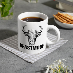 Beastmode Fitness Kaffeebecher mit Stier