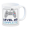 40. Geburtstag Kaffeebecher mit lustigem Spruch: Level 40