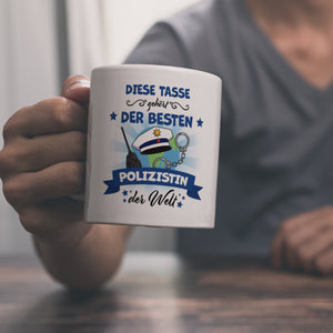 Beste Polizistin der Welt Kaffeebecher