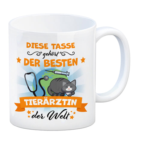 Beste Tierärztin der Welt Kaffeebecher