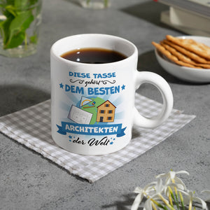 Bester Architekt der Welt Kaffeebecher