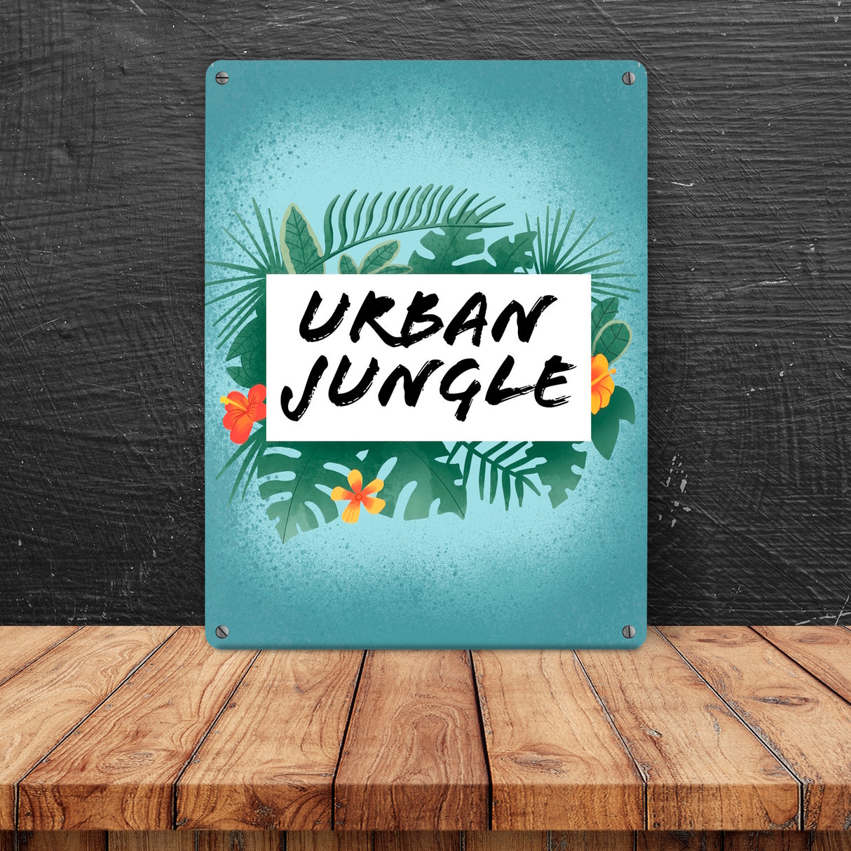 Urban Jungle Metallschild für Stadtmenschen