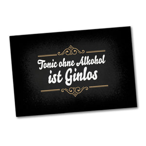Tonic ohne Alkohol ist Ginlos Souvenir Magnet für Gintrinker