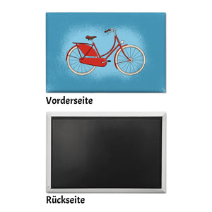 Fahrrad Souvenir Magnet mit Retro Hollandrad Motiv