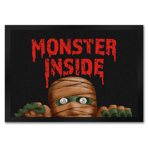 Monster Inside Halloween Fußmatte mit gruseligem Mumie Motiv
