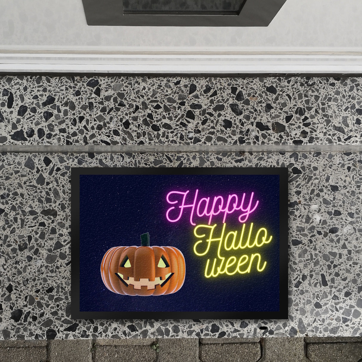 Happy Halloween Kürbis Fußmatte in 35x50 cm