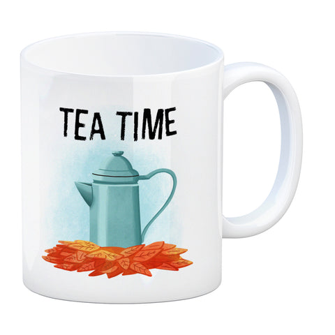 Tea Time Teekanne Kaffeebecher für den Herbst