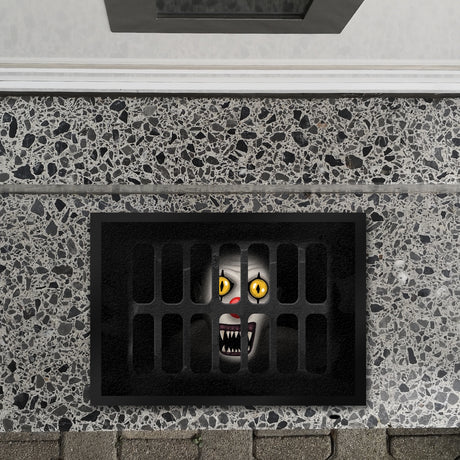 Schachtdeckel Horror Halloween Fußmatte mit Clownmotiv