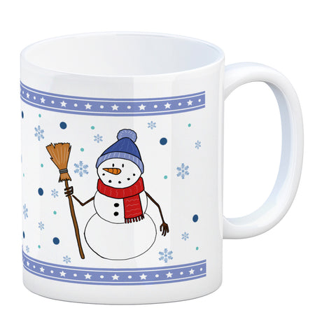 Süßer Schneemann Weihnachten Kaffeebecher