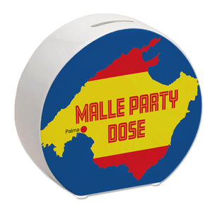 Malle Party Spardose mit Mallorca Motiv