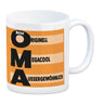 Meine Oma - Originell Megacool Außergewöhnlich Kaffeebecher in orange