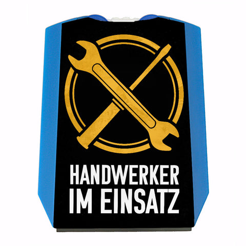 Handwerkereinsatz Parkscheibe mit 2 Einkaufswagenchips