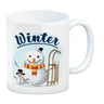 Winter Schneemann Kaffeebecher