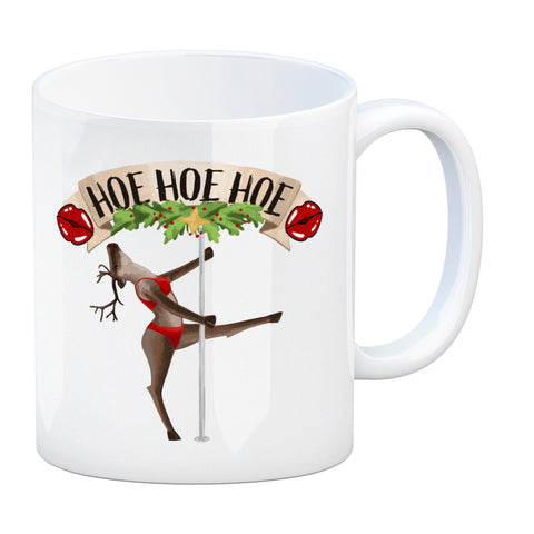 Hoe Hoe Hoe sexy Tänzerin Kaffeebecher zu Weihnachten