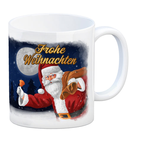 Frohe Weihnachten mit Weihnachtsmann Kaffeebecher