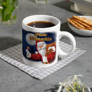 Frohe Weihnachten mit Weihnachtsmann Kaffeebecher