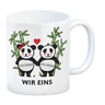 Ich Deins du meins Wir eins Pandabären Kaffeebecher