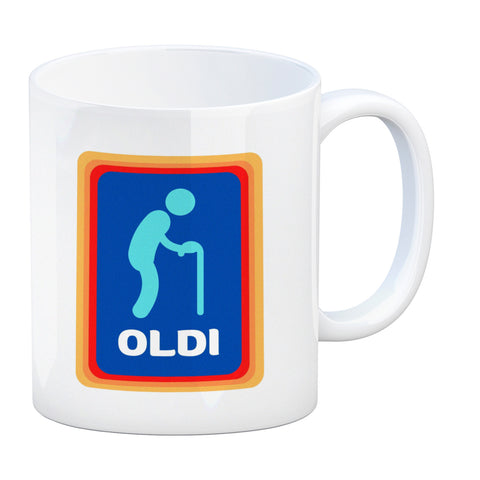 Oldi Discounter Kaffeebecher für Papa