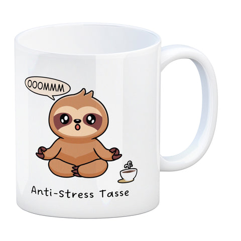 Anti Stress Faultier Kaffeebecher