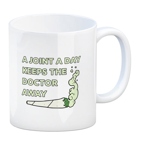 A Joint A Day Keeps The Doctor Away Kaffeebecher mit Spruch