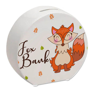 Fuchs Spardose mit Spruch Fox Bank
