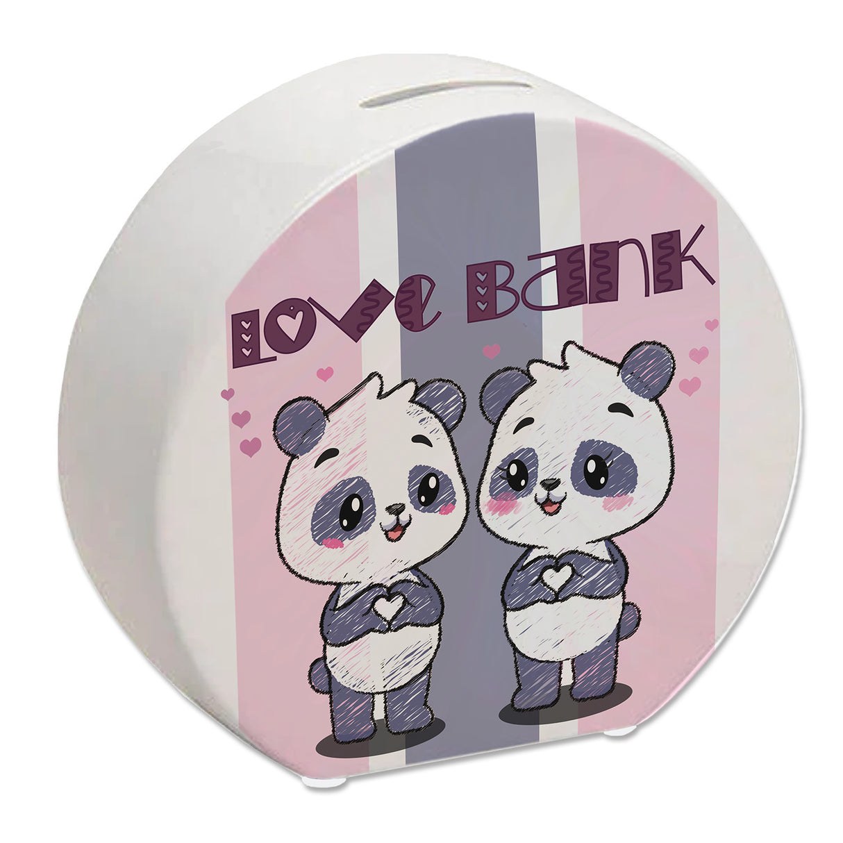 Panda Spardose mit Spruch Love Bank