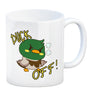 Enten Kaffeebecher mit Spruch DUCK OFF!