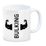 Fitness Kaffeebecher mit Spruch BULKING