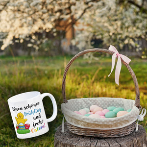 Schönen Frühling und frohe Ostern Kaffeebecher Küken