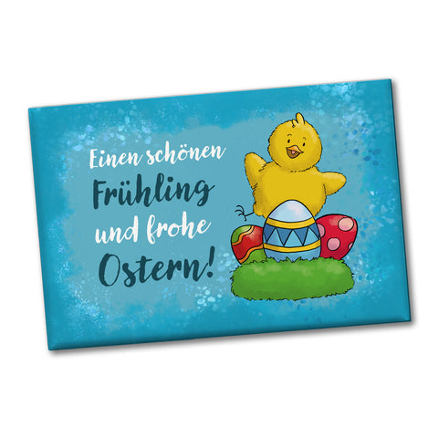 Schönen Frühling und frohe Ostern Souvenir Souvenir Magnet mit Küken