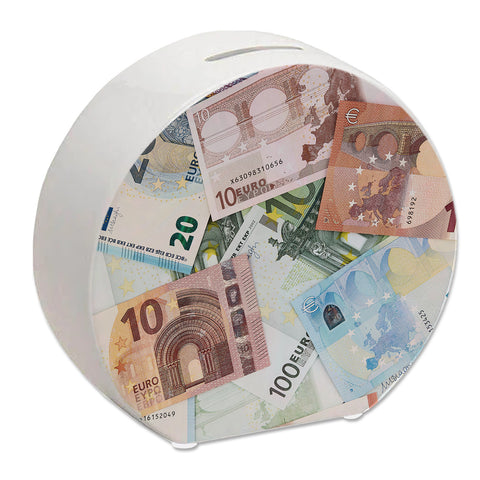 Euro Spardose für Geldscheine und Münzen