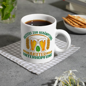 Bier Kaffeebecher Institut zur Bekämpfung akuter Unterhopfung