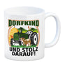 Dorf Kaffeebecher mit Spruch Dorfkind und stolz darauf