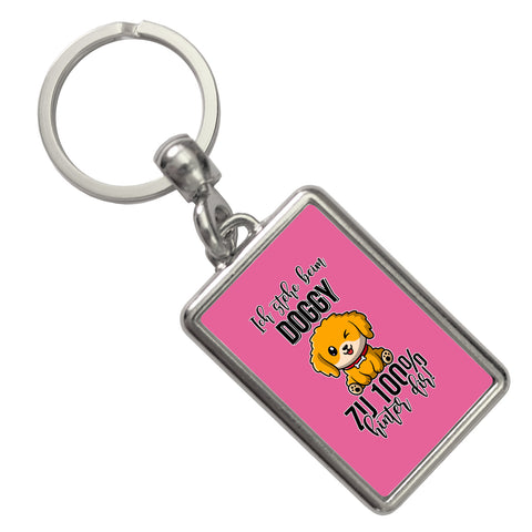 Doggy Style Schlüsselanhänger in pink